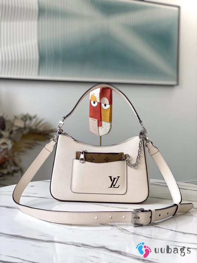 Louis Vuitton Marelle Epi Handbag White M80688 - 1