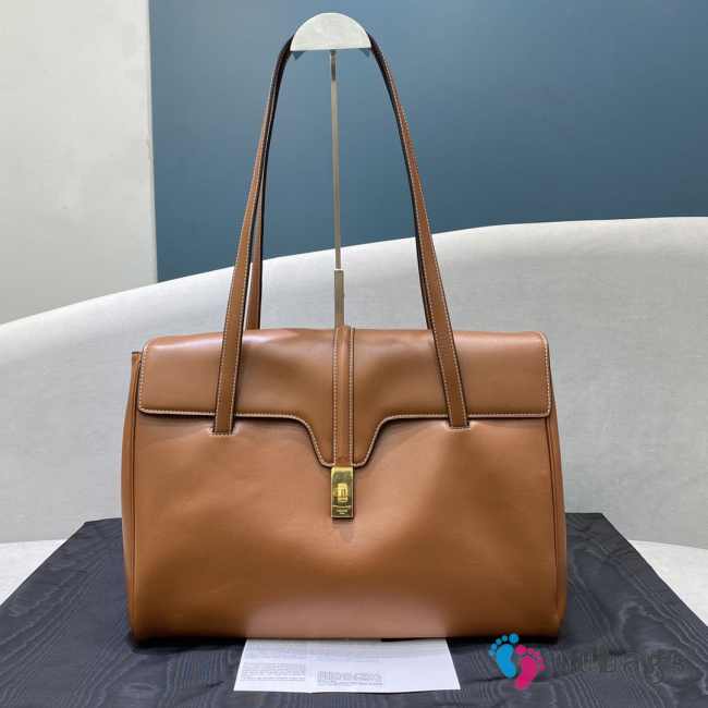 Celine Large Soft 16 bag in Brown Smooth Calfskin - 1