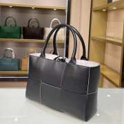 Bottega Veneta Intrecciato lamp skin tote black bag 609175 - 2