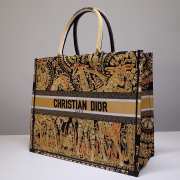 Dior Tote Book Yellow Jungle 41cm - 4