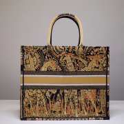 Dior Tote Book Yellow Jungle 41cm - 5