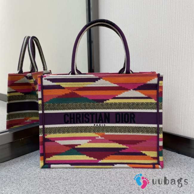 Dior book tote bag colorful 36cm - 1