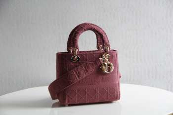 Dior Lady D-lite in red 24cm 