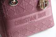 Dior Lady D-lite in red 24cm  - 2