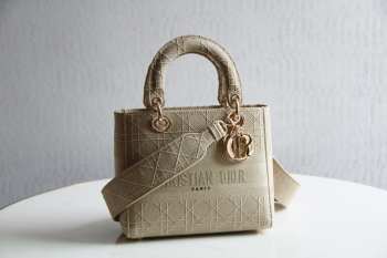 Dior Lady D-lite in cream 24cm