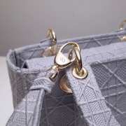 Dior Lady D-lite in gray 24cm - 2