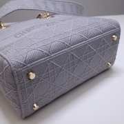 Dior Lady D-lite in gray 24cm - 4