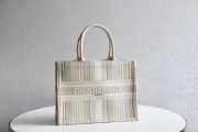 Dior book tote in cream 41cm - 5