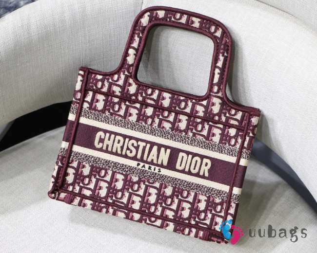 Dior Mini Book Tote Red 23cm - 1