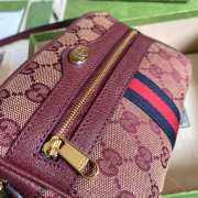 Gucci GG Supreme Ophidia Mini Bag in Red - 5