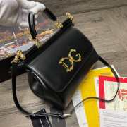 DG dauphine leather Sicily bag 25cm - 3