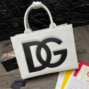 Dolce & Gabbana Beatrice leather tote bag white - 1