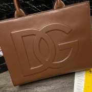 Dolce & Gabbana Beatrice DG brown leather tote bag - 5