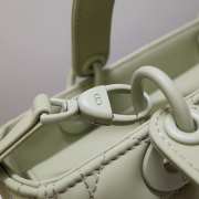 Dior Lady Mini Lambskin Bag Gray 24cm - 6