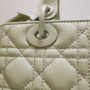 Dior Lady Mini Lambskin Bag Gray 24cm - 2