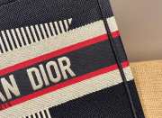 Dior Tote Book Emroided Blue Star 36cm - 5