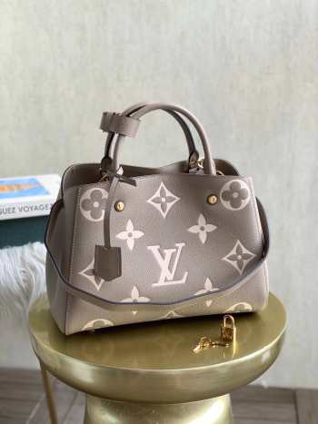 Louis Vuitton Montaigne MM In Gray M41048 33x23x15cm