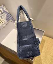 Dior Lady D-Lite Embroided Denim 24cm - 6