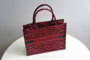 Dior Book Tote Red Mizza Embroidery 36cm - 4