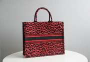 Dior Book Tote Red Mizza Embroidery 41cm - 5