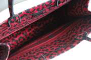 Dior Book Tote Red Mizza Embroidery 41cm - 3