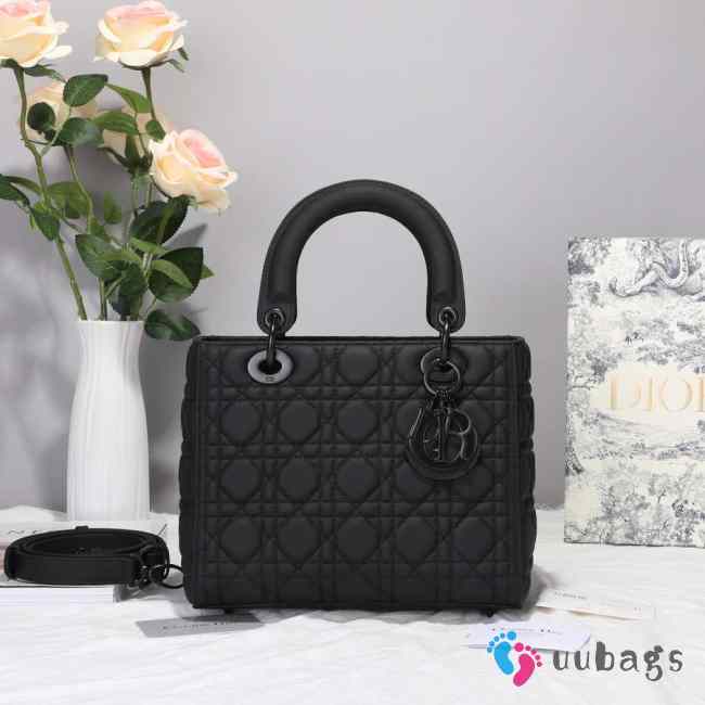 LADY DIOR BLACK ULTRA-MATTE BAG SO BLACK - 1