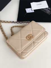 Chanel Quilted 19 Wallet on Chain WOC Beige 2019 - 4