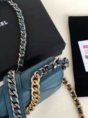 Chanel Quilted 19 Wallet on Chain WOC Blue 2019 - 3