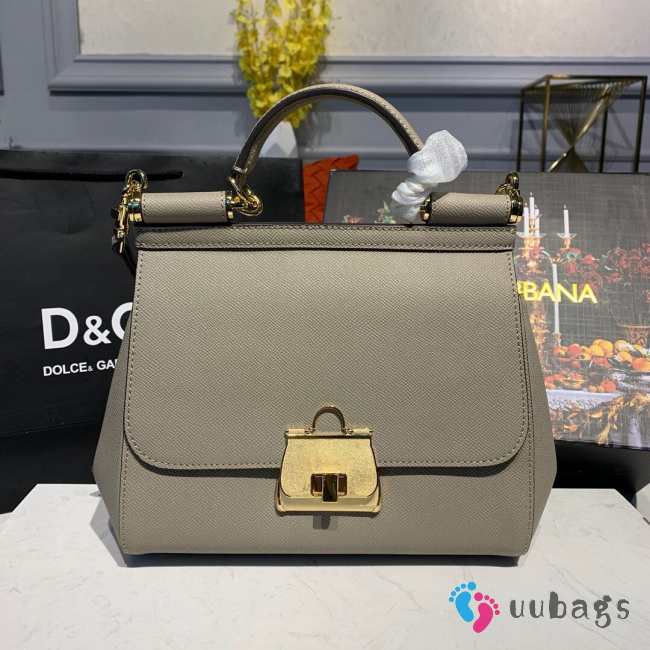 Dolce & Gabbana Sicily Small Tote Gray Bag - 1