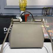 Dolce & Gabbana Sicily Small Tote Gray Bag - 2