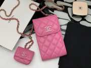 Chanel air pod phone case pink - 5