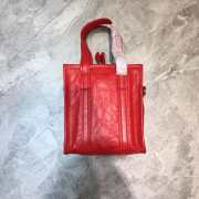 Balenciagan bazar shoper bag all red - 5