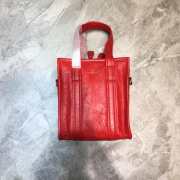 Balenciagan bazar shoper bag all red - 3