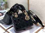 Dior patent ABC 20cm black bag - 6