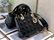 Dior patent ABC 20cm black bag - 4