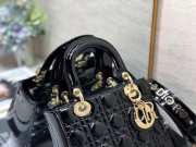 Dior patent ABC 20cm black bag - 2