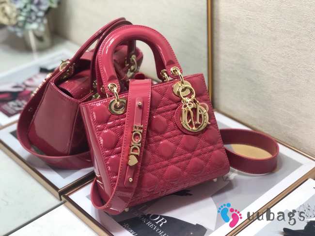 Dior patent ABC 20cm pink bag - 1