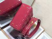 Dior patent ABC 20cm pink bag - 6