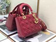 Dior patent ABC 20cm pink bag - 3