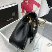 Chanel handle flap bag black AS1466 - 2