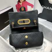 Chanel handle flap bag black AS1466 - 3