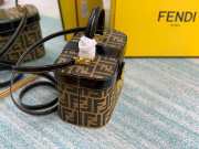 Fendi monogram FF brown box bag - 6