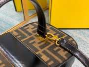 Fendi monogram FF brown box bag - 5