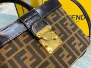 Fendi monogram FF brown box bag - 4