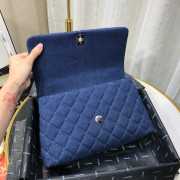 Chanel Coco Grained Calfskin Denim Flap Bag 29cm - 4