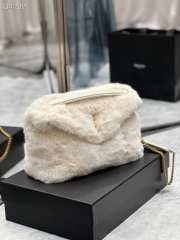 YSL Puffer Merino Shearling & Lambskin White 29cm - 6