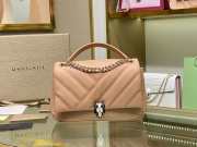 Bvlgari Serpenti Cabochon Leather Shoulder Bag Beige - 3