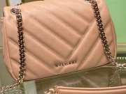 Bvlgari Serpenti Cabochon Leather Shoulder Bag Beige - 6