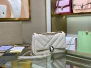 Bvlgari Serpenti Cabochon Leather Shoulder Bag White - 2