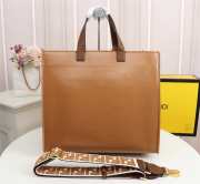 Fendi FF monogram totebag in brown F0608 38cm - 6